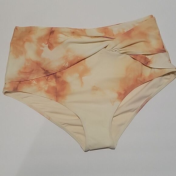 Jonathan Simkhai Angela High Rise Twist Tie Dye Bikini Bottoms - Picture 3 of 10
